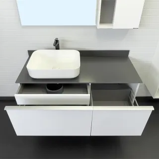 Тумба с раковиной Comforty Милан 00-00014006 120 см белый